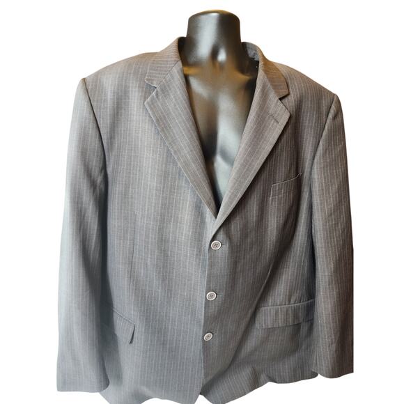 Firado Rome Italy Wool Suit Jacket 54L US Blazer Sport Coat Super 130s Italian - Picture 14 of 16